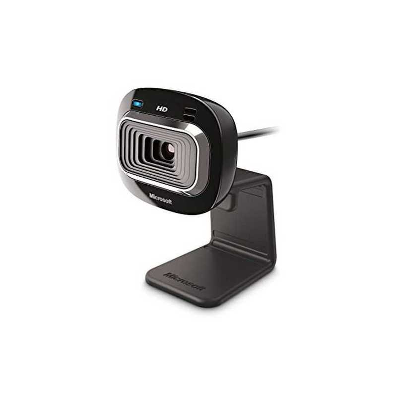 Microsoft LifeCam HD-3000 Webcam for Business, 4.0MP, 720p HD, 16:9,  Mic, Brown Box
