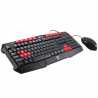 Gamdias ARES Wired Keyboard and Mouse Gaming Desktop Kit, Red Underglow, Multimedia Keys