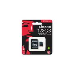 Kingston 128GB Canvas Select Plus Micro SDXC Card with SD Adapter, Class 10 with A1 App Performance