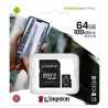 Kingston 64GB Canvas Select Plus Micro SD Card with SD Adapter, UHS-I Class 10 with A1 App Performance