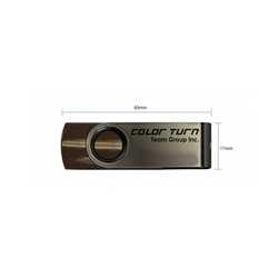 Team Turn 8GB USB 2.0 Brown USB Flash Drive