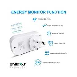 ENER-J Wi-Fi Energy Monitoring Smart Plug