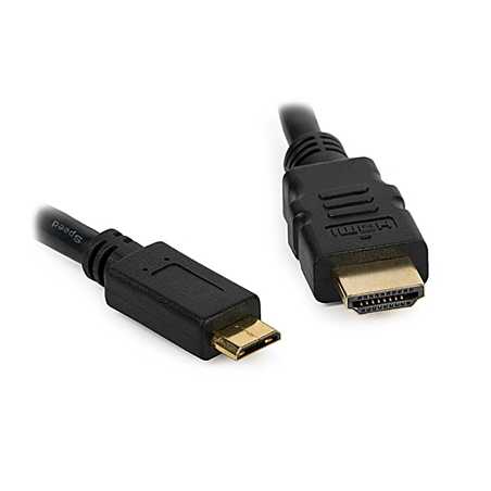 HDMI A Male to HDMI Mini C Male Black Monitor 3m Cable