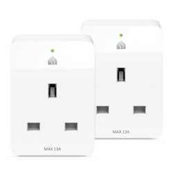 TP-LINK (KP105 2-Pack) Kasa Smart Wi-Fi Plug Slim, Remote Access, Schedule & Timer, Grouping, Voice Control