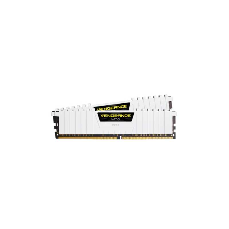 Corsair Vengeance LPX 32GB Kit (2 x 16GB), DDR4, 3200MHz (PC4-25600), CL16, XMP 2.0, Ryzen Optimised, DIMM Memory, White