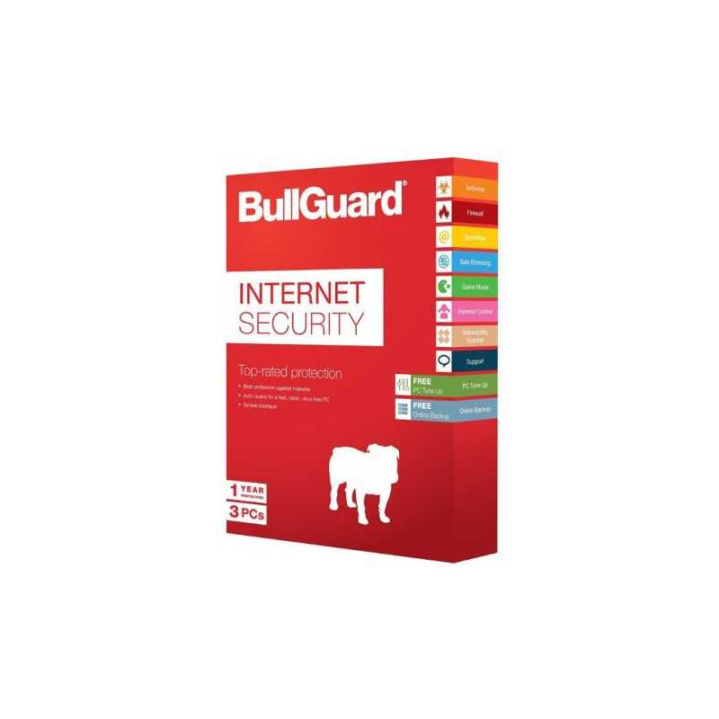 Bullguard Internet Security 2018 Soft Box, 3 User (25 Pack), Windows Only, 1 Year