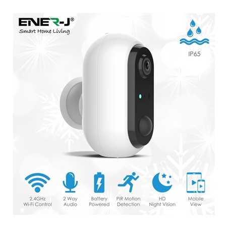 Smart Wireless 1080P Battery Camera with Rechargeable batteries, IP65