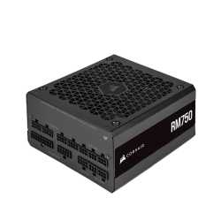 Corsair 750W RM Series RM750 V2 PSU, Rifle Bearing Fan, Fully Modular, Zero RPM Mode, 80+ Gold