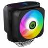 GameMax Gamma 600 Universal Socket 120mm PWM 2000RPM Addressable RGB LED Fan CPU Cooler with Wired Addressable RGB Controller