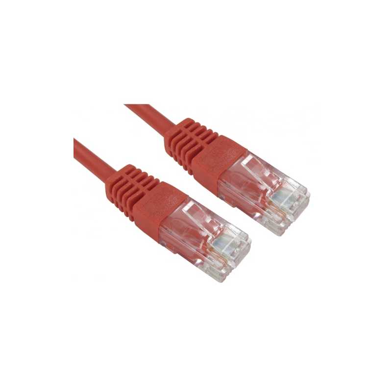 Spire Moulded CAT5e Patch Cable, 15 Metres, Full Copper, Red