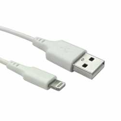 Apple Lightning (M) to USB 2.0 A (M) 2m White OEM MFI Certified Sync & Charge Cable