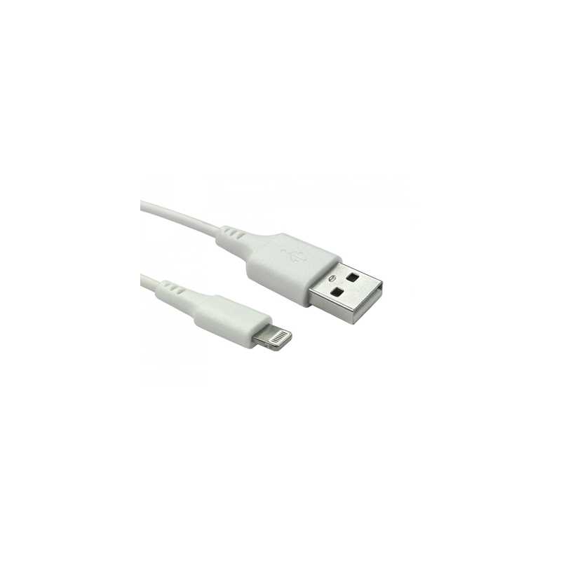 Apple Lightning (M) to USB 2.0 A (M) 2m White OEM MFI Certified Sync & Charge Cable