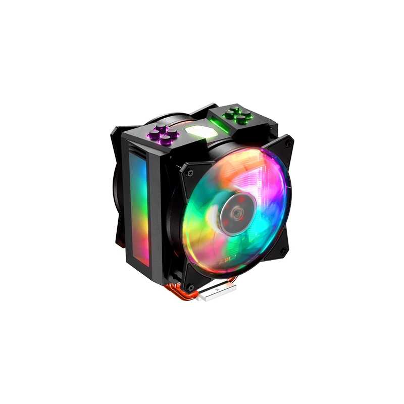 Cooler Master MasterAir MA410M Universal Socket 120mm PWM 1800RPM Addressable RGB LED Fan CPU Cooler with Wired Addressable RGB 