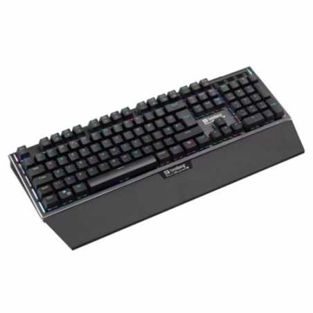 Sandberg FireStorm Mechanical RGB Gaming Keyboard, Outemu Blue Switches, Metal Plate Base, Full RGB w/ Software, Detachable Wris