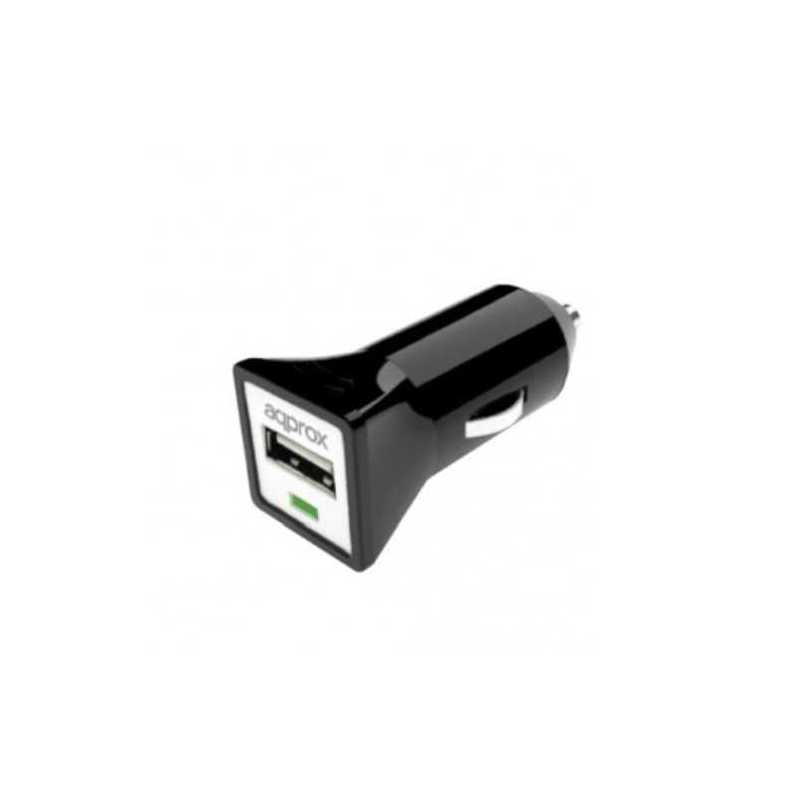 Approx (APPUSBCARB) USB Compact Car Adapter, 5V 1000mA, Black