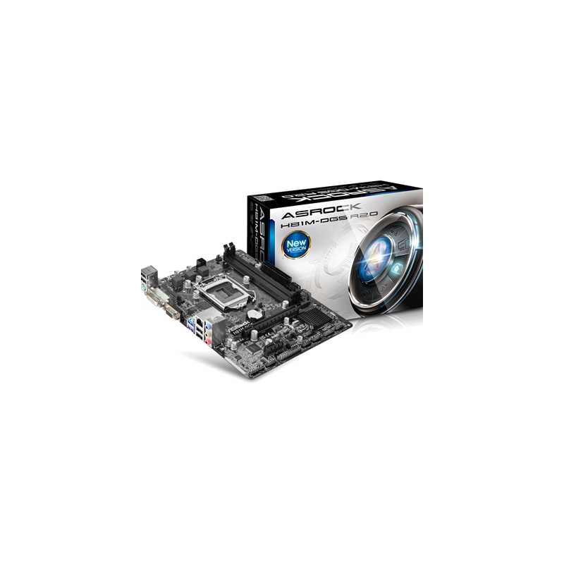 ASRock H81M-DGS R2.0 Intel Socket 1150 Micro ATX VGA/DVI-D USB 3.0 Motherboard