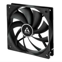 Arctic F12 Temperature Controlled 12cm Case Fan, Black, 9 Blades, Fluid Dynamic, 6 Year Warranty