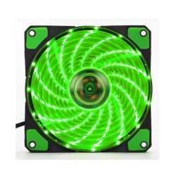 Jedel 12cm Green LED Case Fan, Fluid Dynamic, 1200 RPM