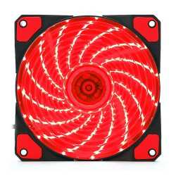 Jedel 12cm Red LED Case Fan, Fluid Dynamic, 1200 RPM