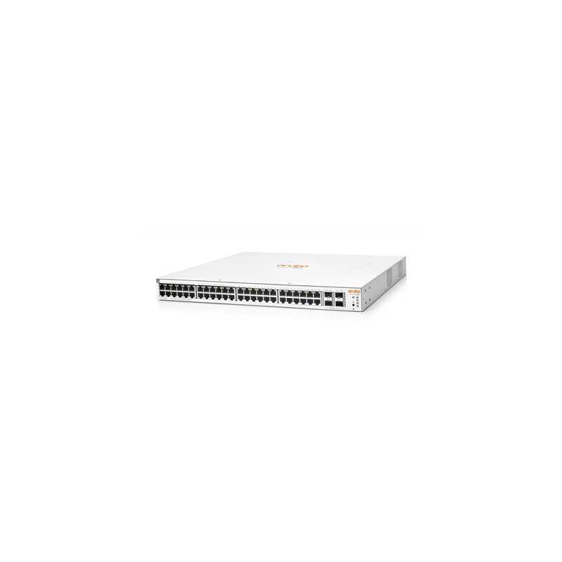 Aruba Instant On 1930 48-Port Gigabit POE Switch, 48x POE Gigabit Ethernet, 4x 1G/10G SFP+ Ports, Layer 2+ Smart Managed, Cloud 