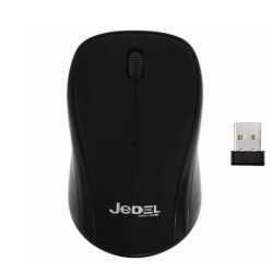 Jedel W920 Wireless Optical Mouse, 1000 DPI, Nano USB, 3 Buttons, Black