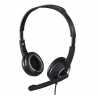 Hama HS-P150 Ultra-lightweight Headset with Boom Microphone, 3.5mm Jack, Padded Ear Pads, Inline Controls