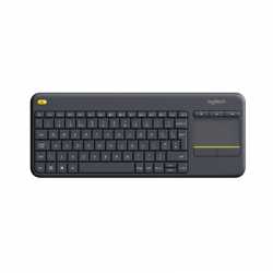 Logitech Wireless Touch Keyboard K400 Plus QWERTY UK Layout Black