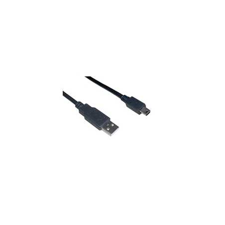 VCOM USB 2.0 A (M) to USB 2.0 Mini B (M) 1.8m Black Retail Packaged Data Cable