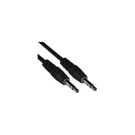 VCOM 3.5mm (M) Stereo Jack to 3.5mm (M) Stereo Jack 1.8m Black Retail Packaged Cable