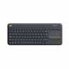 Logitech Wireless Touch Keyboard K400 Plus QWERTY UK Layout Black