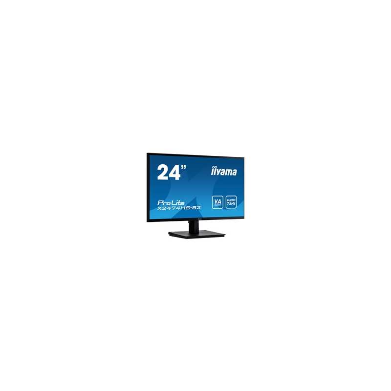 Iiyama ProLite X2474HS-B2 23.6" Full HD VGA / HDMI / DisplayPort Black Monitor