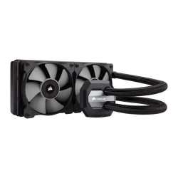 Corsair Hydro H100i v2 240mm RGB Liquid CPU Cooler, 2 x 12cm PWM Fans, Link Monitoring