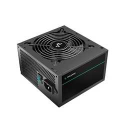DeepCool PM650D 650W Power Supply Unit, 120mm Silent High Performance Fan, 80 PLUS Gold, Non Modular, UK Plug, Flat Black Cables