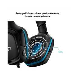 Logitech G432 Gaming Headset, 7.1 Virtual Surround Sound, Compatible with PC, Xbox, PS4, Switch or Mobile Device Via 3.5mm Conne