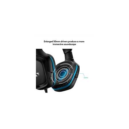 Logitech G432 Gaming Headset, 7.1 Virtual Surround Sound, Compatible with PC, Xbox, PS4, Switch or Mobile Device Via 3.5mm Conne