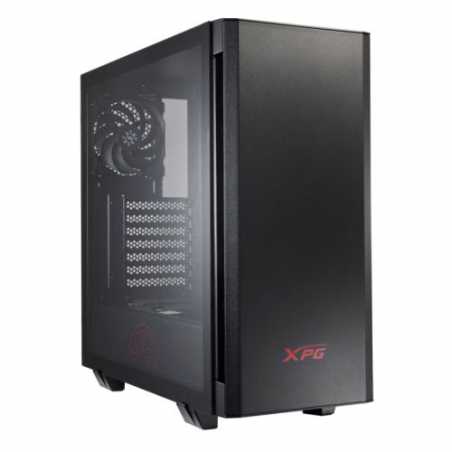ADATA XPG Invader RGB Gaming Case with Tempered Glass Window, ARGB Downlight & Controller, Magnetic Design, Black