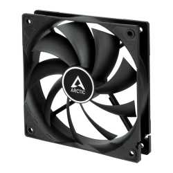 Arctic F12 Silent 12cm Case Fan, Black, 9 Blades, Fluid Dynamic, 6 Year Warranty