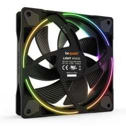 Be Quiet (BL072) Light Wings 12cm PWM ARGB Case Fan, Rifle Bearing, 18 LEDs, Front & Rear Lighting, Up to 1700 RPM