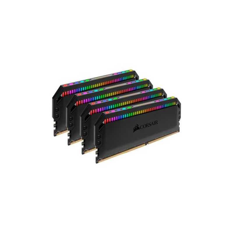 Corsair Dominator Platinum RGB 64GB Kit (4 x 16GB), DDR4, 3000MHz (PC4-24000), CL15, XMP 2.0, DIMM Memory
