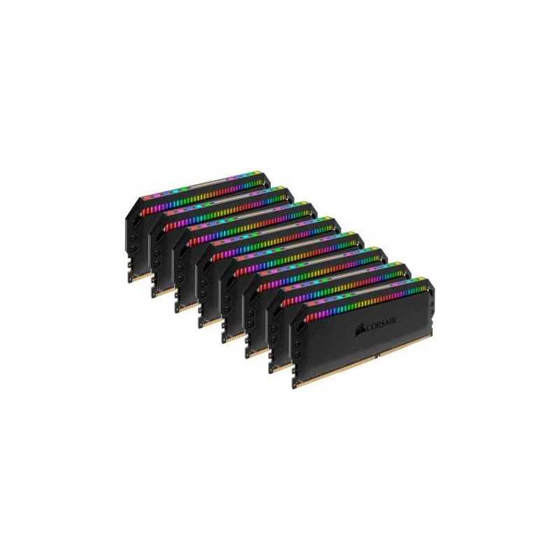 Corsair Dominator Platinum RGB 64GB Kit (8 x 8GB), DDR4, 3200MHz (PC4-25600), CL16, XMP 2.0, DIMM Memory