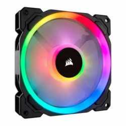 Corsair LL140 14cm PWM RGB Case Fan, 16 LED RGB Dual Light Loop, Hydraulic Bearing