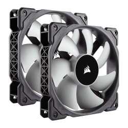 Corsair ML120 Premium 12cm PWM Case Fans x2, 12cm, Magnetic Levitation Bearing, Low Noise, 5 Year Warranty, Twin Pack