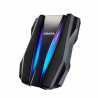 ADATA HD770G 1TB RGB External Hard Drive, 2.5", USB 3.2 Gen1, IP68, Military-Grade Tough, AES 256-bit Encryption, Black