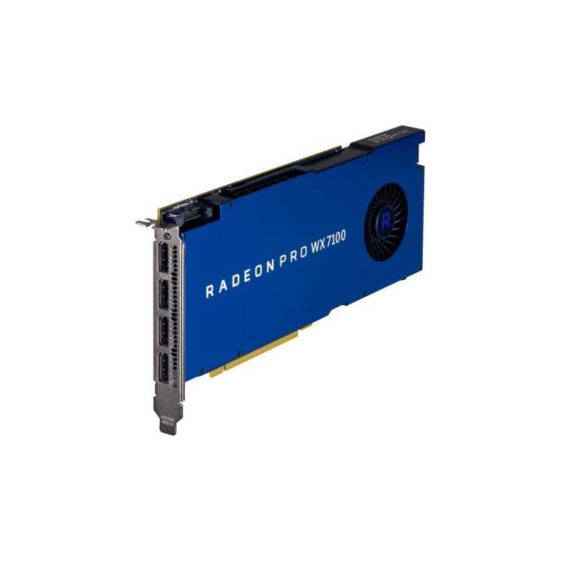 AMD Radeon Pro WX 7100 Professional Graphics Card, 8GB DDR5, 4 DP 1.4, 1080MHz, CrossFire