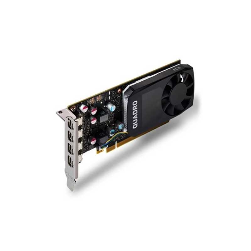 PNY Quadro P620 Professional Graphics Card, 2GB DDR5, 4 miniDP 1.4, Low Profile, OEM (Brown Box)