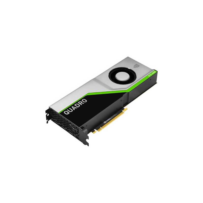 PNY Quadro RTX6000 Professional Graphics Card, 24GB DDR6, 4 DP (DVI & HDMI adapters), VirtualLink, USB-C, Turing Ray Tracing