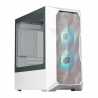 COOLER MASTER TD300 Mesh Case, White, Mini Tower, 2 x USB 3.2 Gen 1 Type-A, Tempered Glass Side Window Panel, Polygonal FineMesh