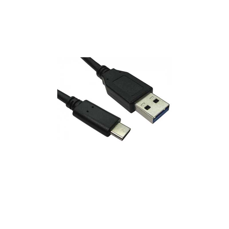 TARGET USB3C-921-2M Data Cable, USB 3.1 Type-C (M) to USB 3.1 Type-A (M), 2m, Black, 5Gbps Data Transfer Rate, Supports up to 3A