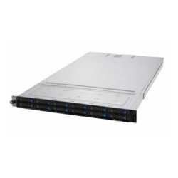 Asus (RS700-E10-RS12U) 1U Rack High Performance Cache Barebone Server, Intel C621A, Dual Socket 4189, 32 DDR4, 12 NVMe, 1600W PS