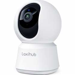 Laxihub Arenti Indoor WiFi Security Camera, Full HD 1080p, Night Vision 2-Way Audio, Motion Sound Detection, IOS and Android Com